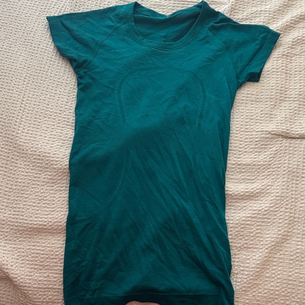 lululemon athletica Teal Short Sleeve Tee